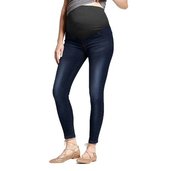 Hybrid & Company Skinny Stretch Maternity Jeans L *NWT* - Picture 1 of 5